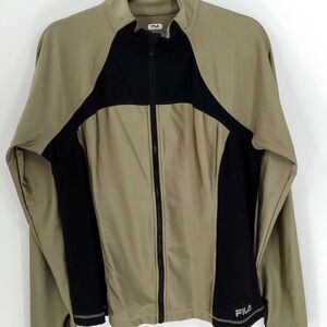 Fila, zipper closure exercises light‎ weight jacket. XL. Thumb hole.black…